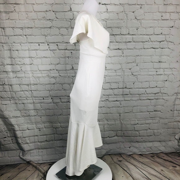 NWT Off White Harper & Me Hi Low Mermaid Peep Sldr - Picture 2 of 13